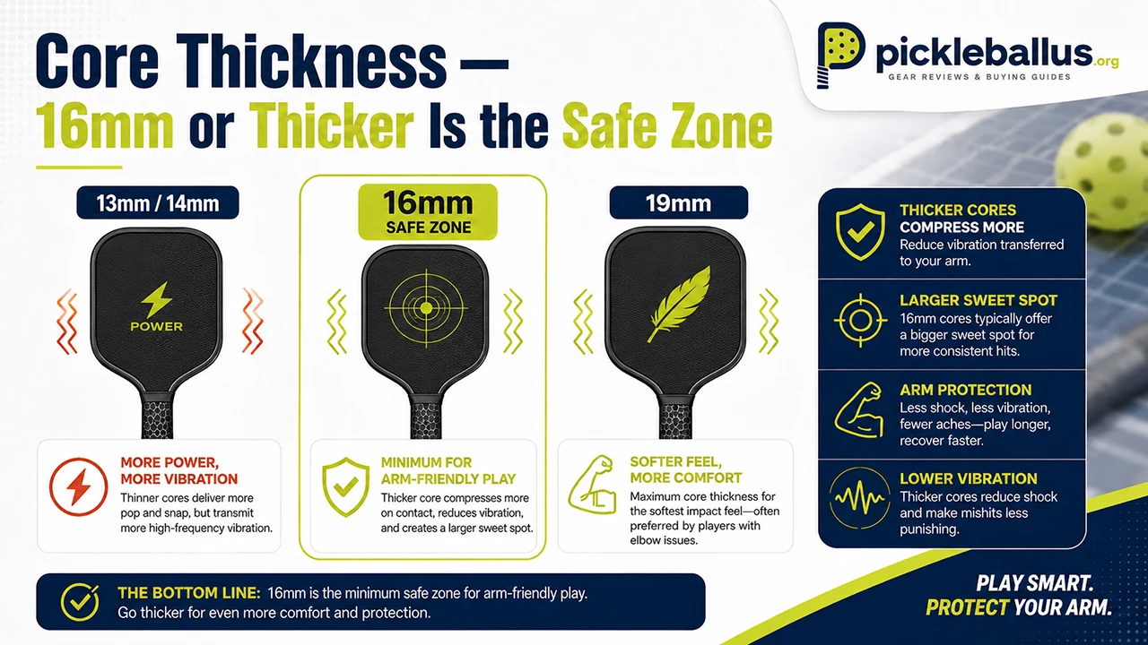 Core Thickness — 16mm or Thicker Is the Safe Zone