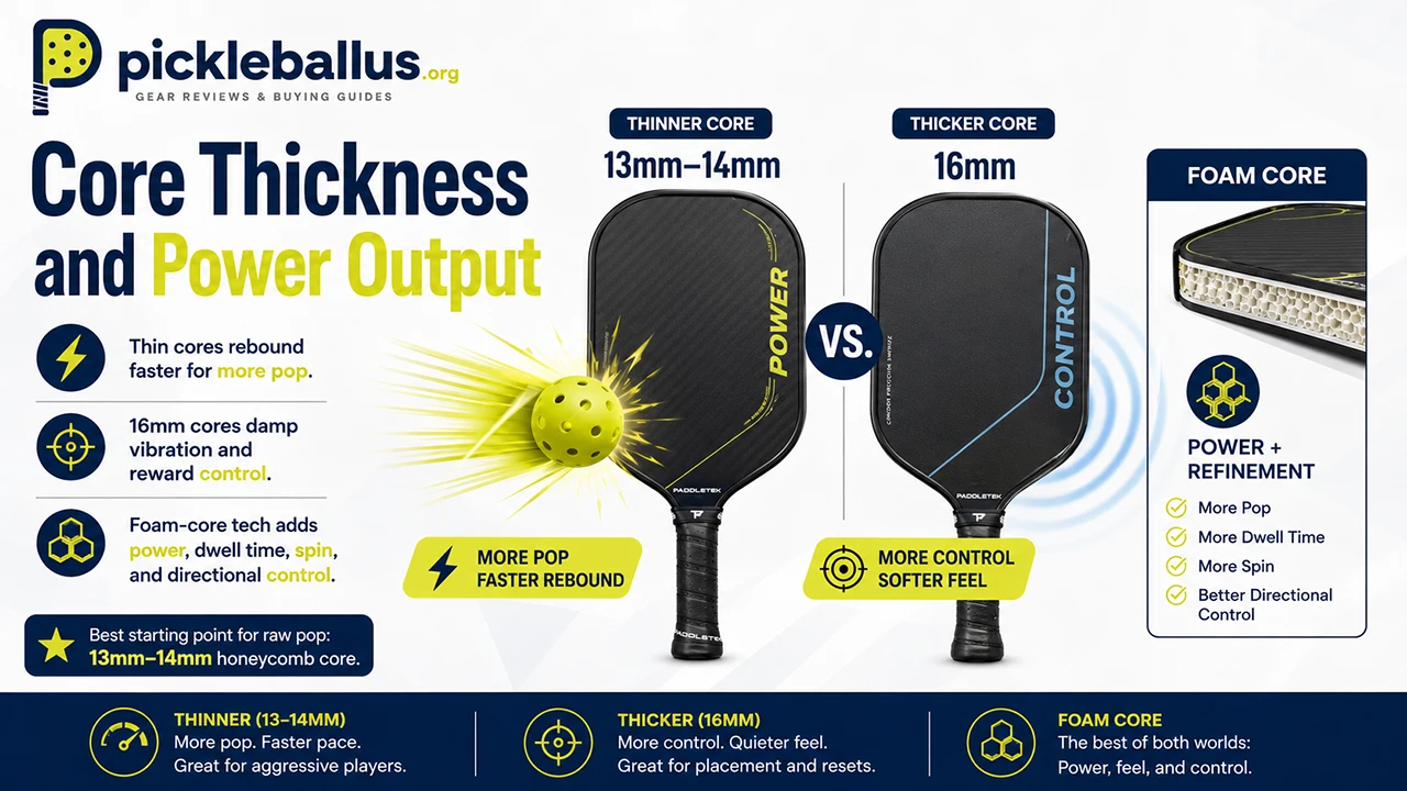 Core Thickness and Power Output