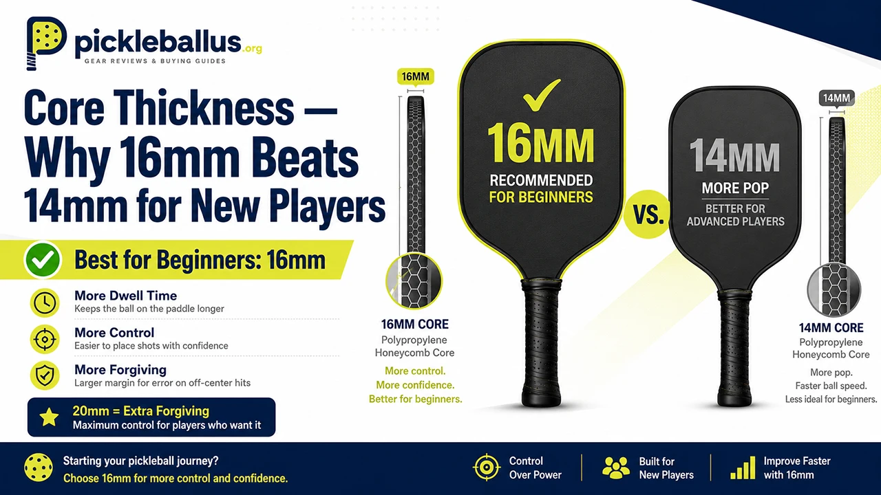 Core Thickness — Why 16mm Beats 14mm for New Players
