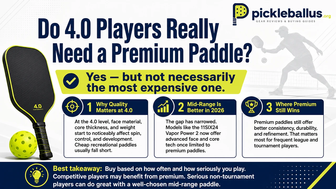 Do 4.0 Players Really Need a Premium Paddle