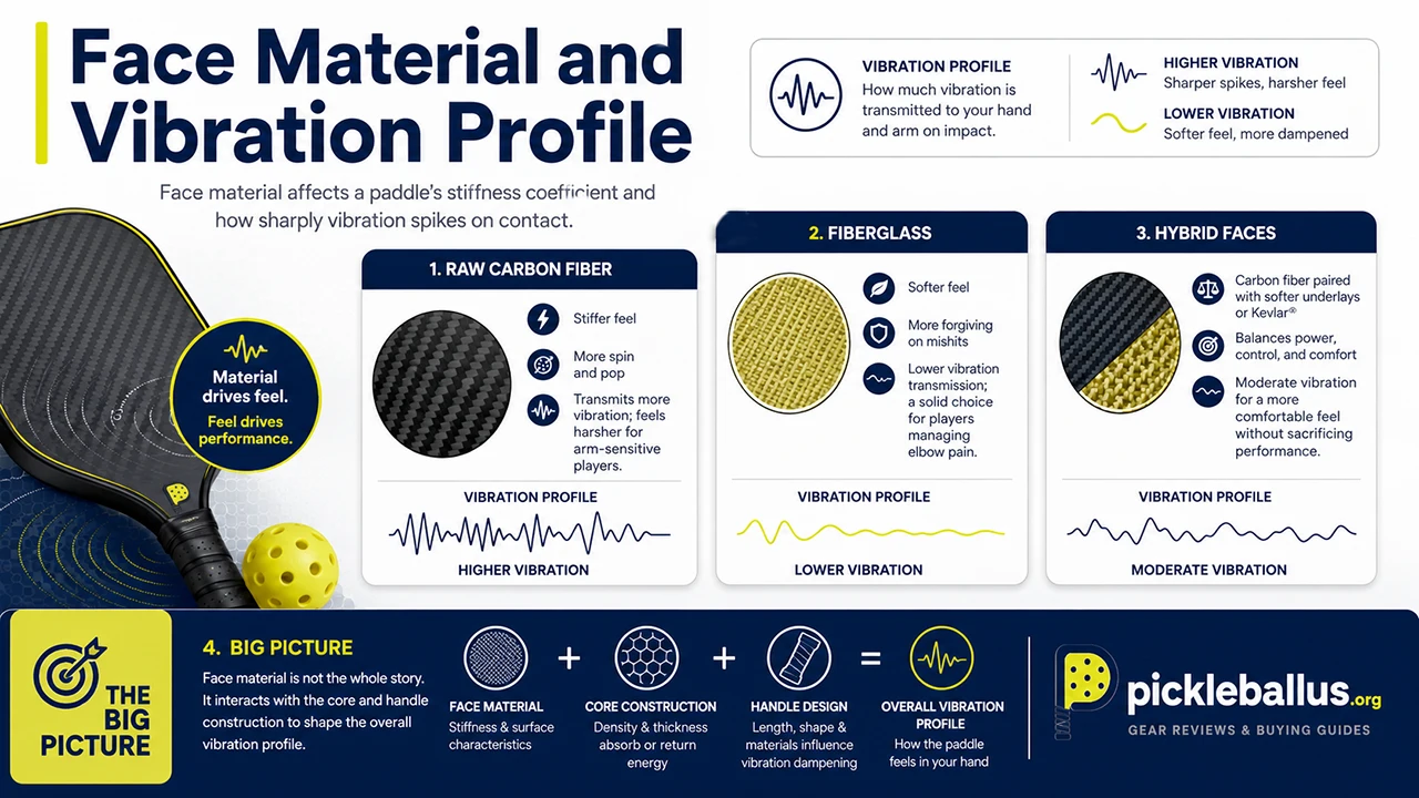 Face Material and Vibration Profile