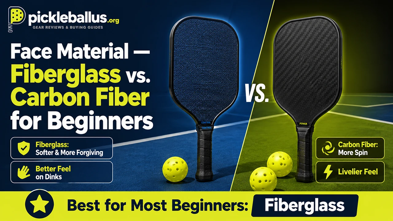 Face Material — Fiberglass vs. Carbon Fiber for Beginners