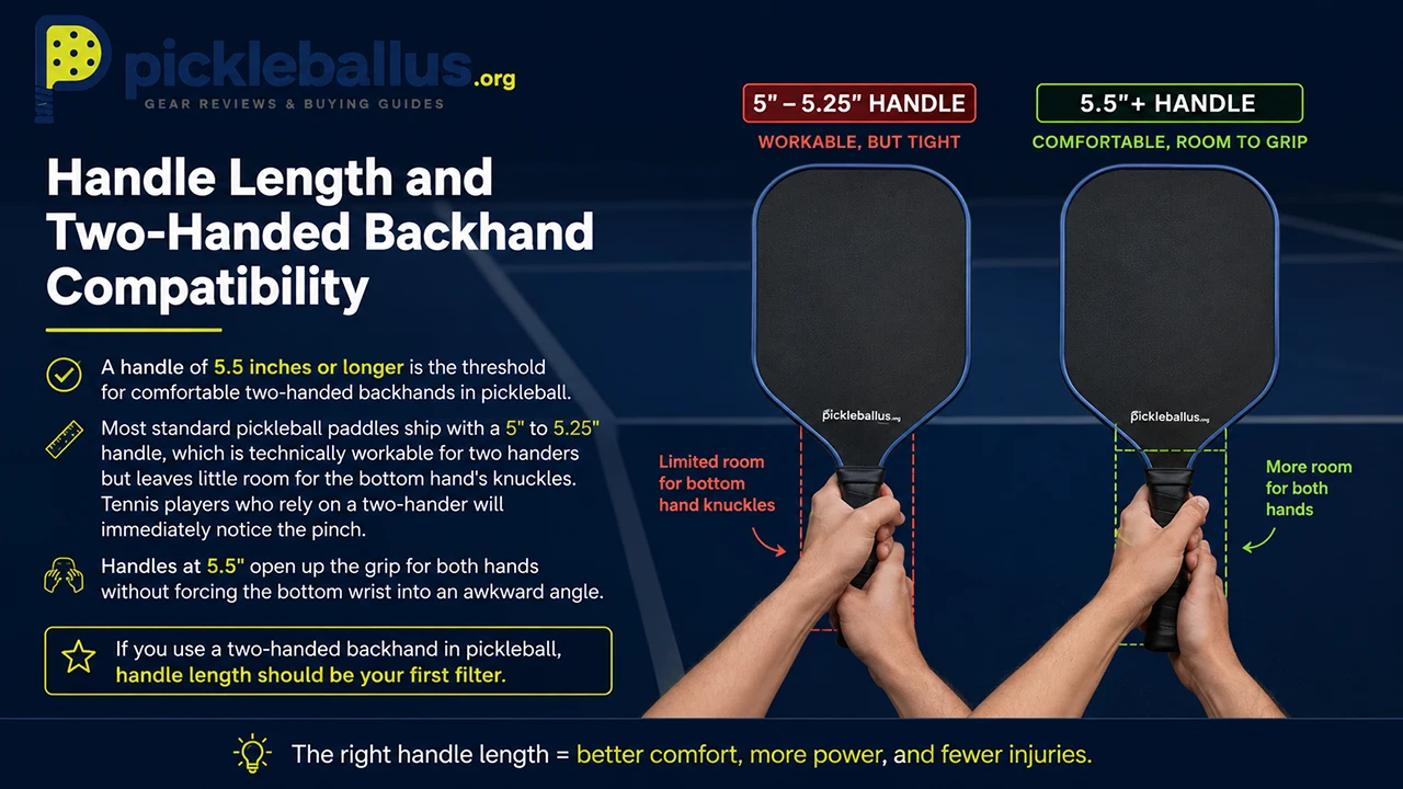 Handle Length and Two-Handed Backhand Compatibility