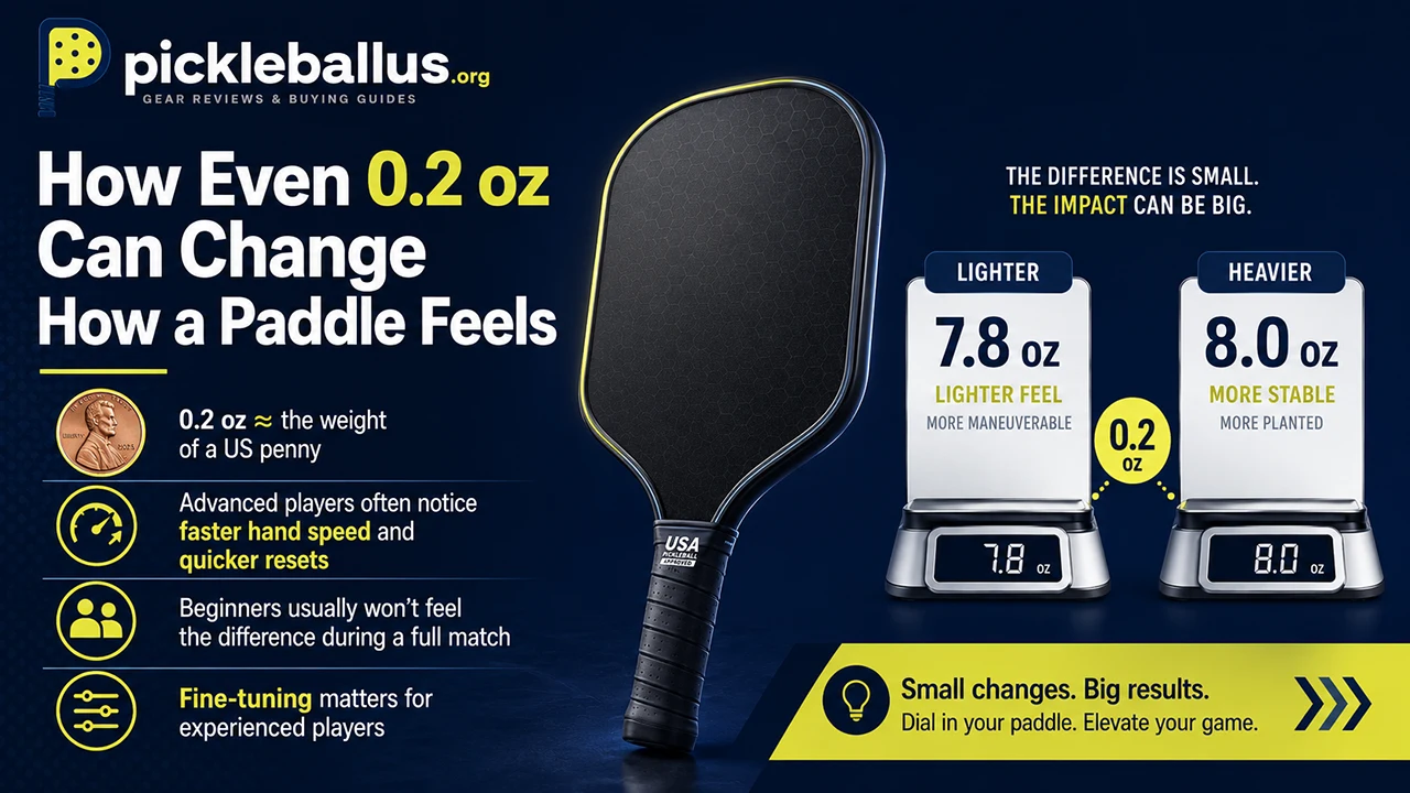 How Even 0.2 oz Can Change How a Paddle Feels