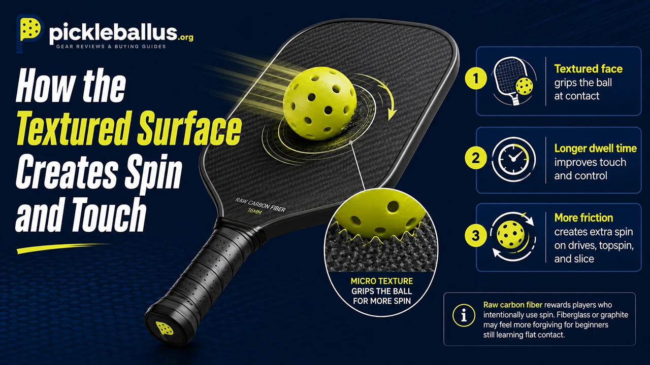 How the Textured Surface Creates Spin and Touch