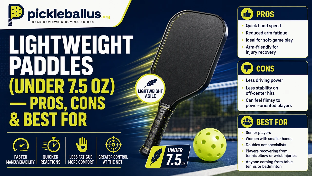 Lightweight Paddles (Under 7.5 oz) — Pros, Cons & Best For