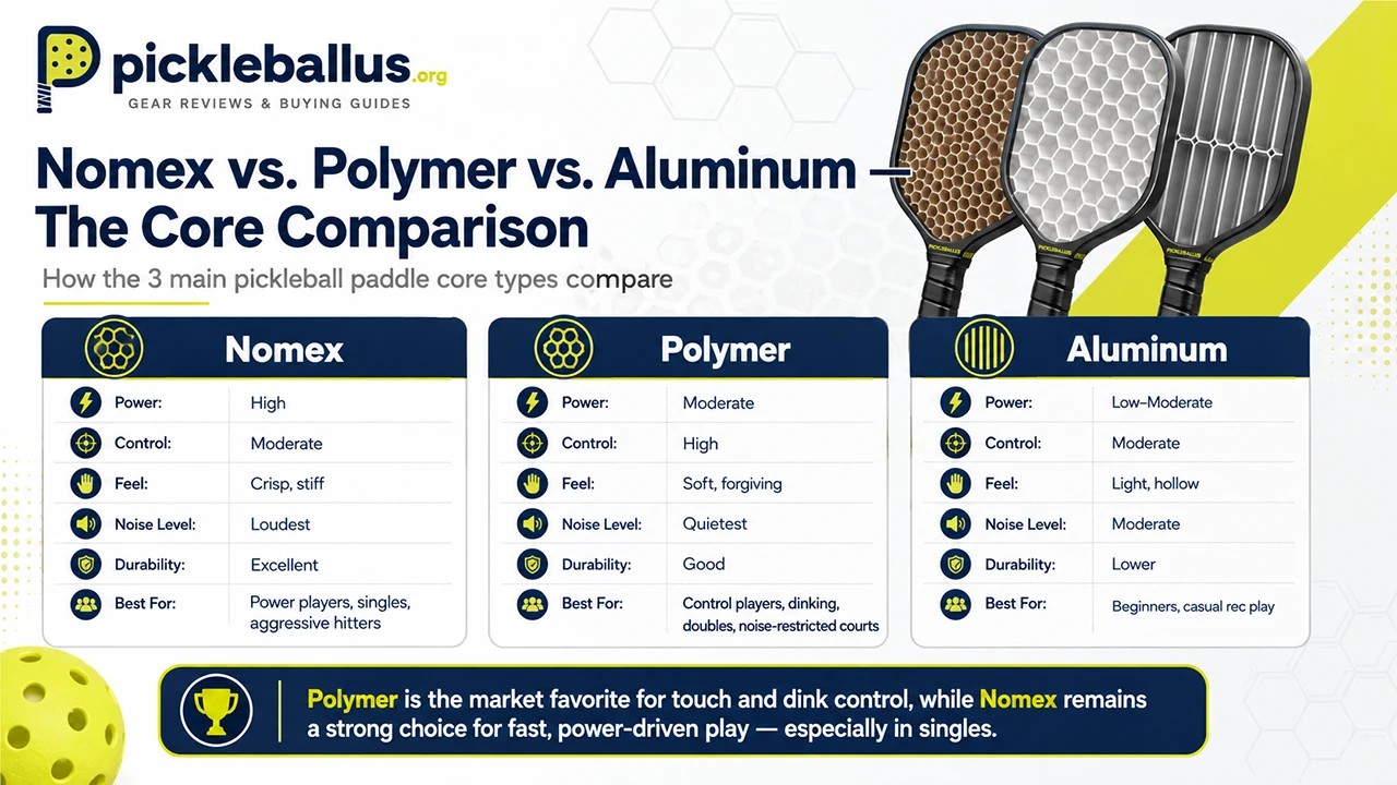 Nomex vs. Polymer vs. Aluminum — The Core Comparison