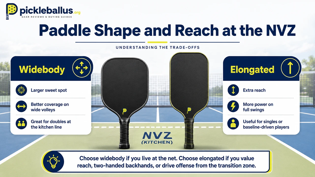 Paddle Shape and Reach at the NVZ