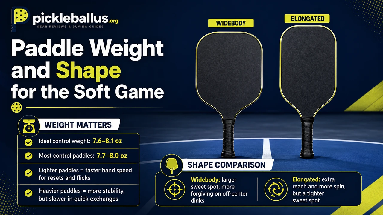 Paddle Weight and Shape for the Soft Game