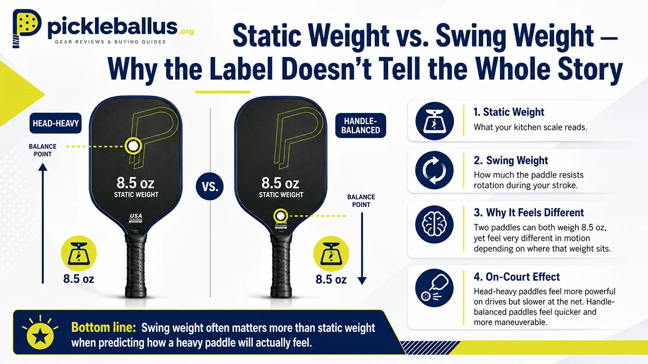 Static Weight vs. Swing Weight — Why the Label Doesn't Tell the Whole Story