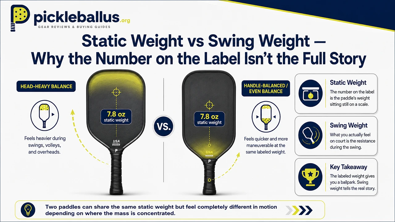 Static Weight vs Swing Weight — Why the Number on the Label Isn't the Full Story