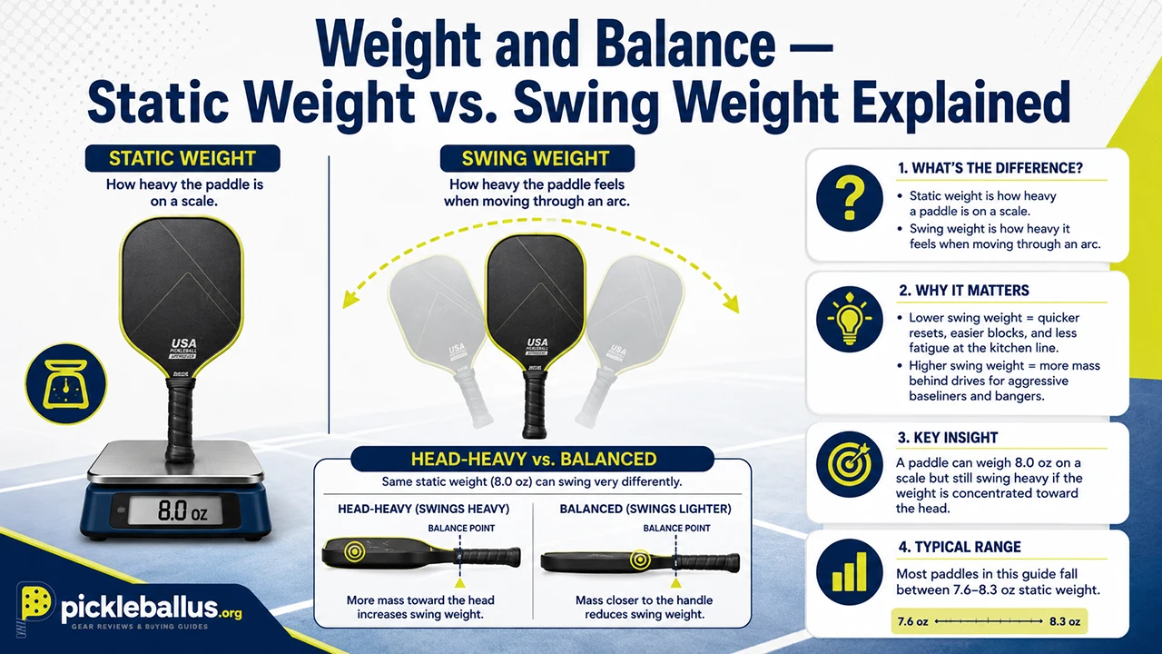 Weight and Balance — Static Weight vs. Swing Weight Explained