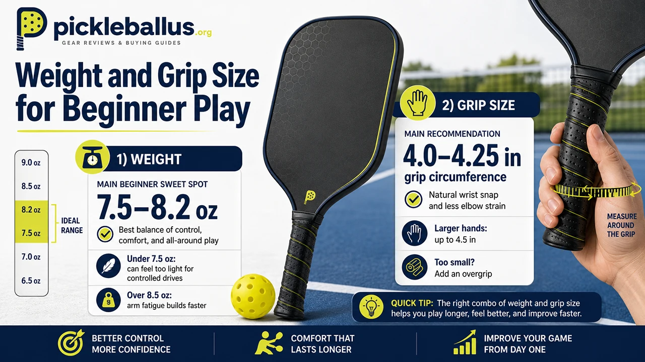 Weight and Grip Size for Beginner Play