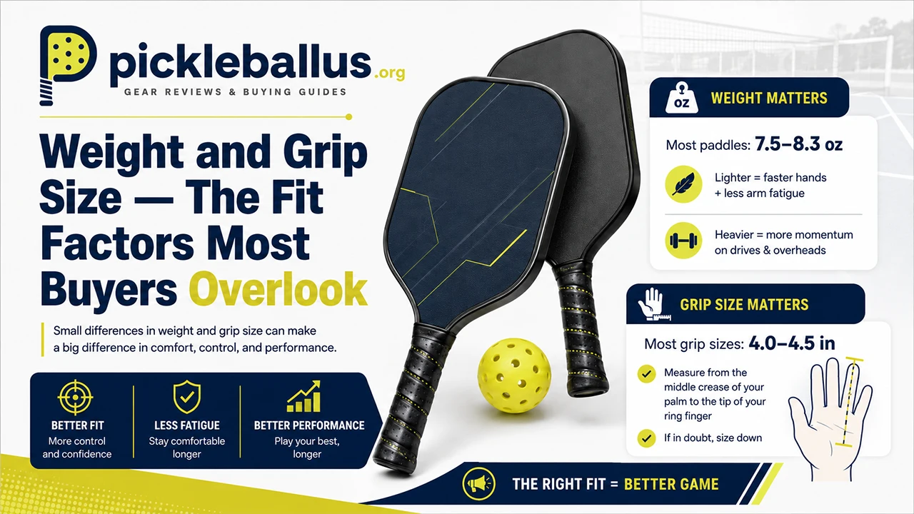 Weight and Grip Size — The Fit Factors Most Buyers Overlook