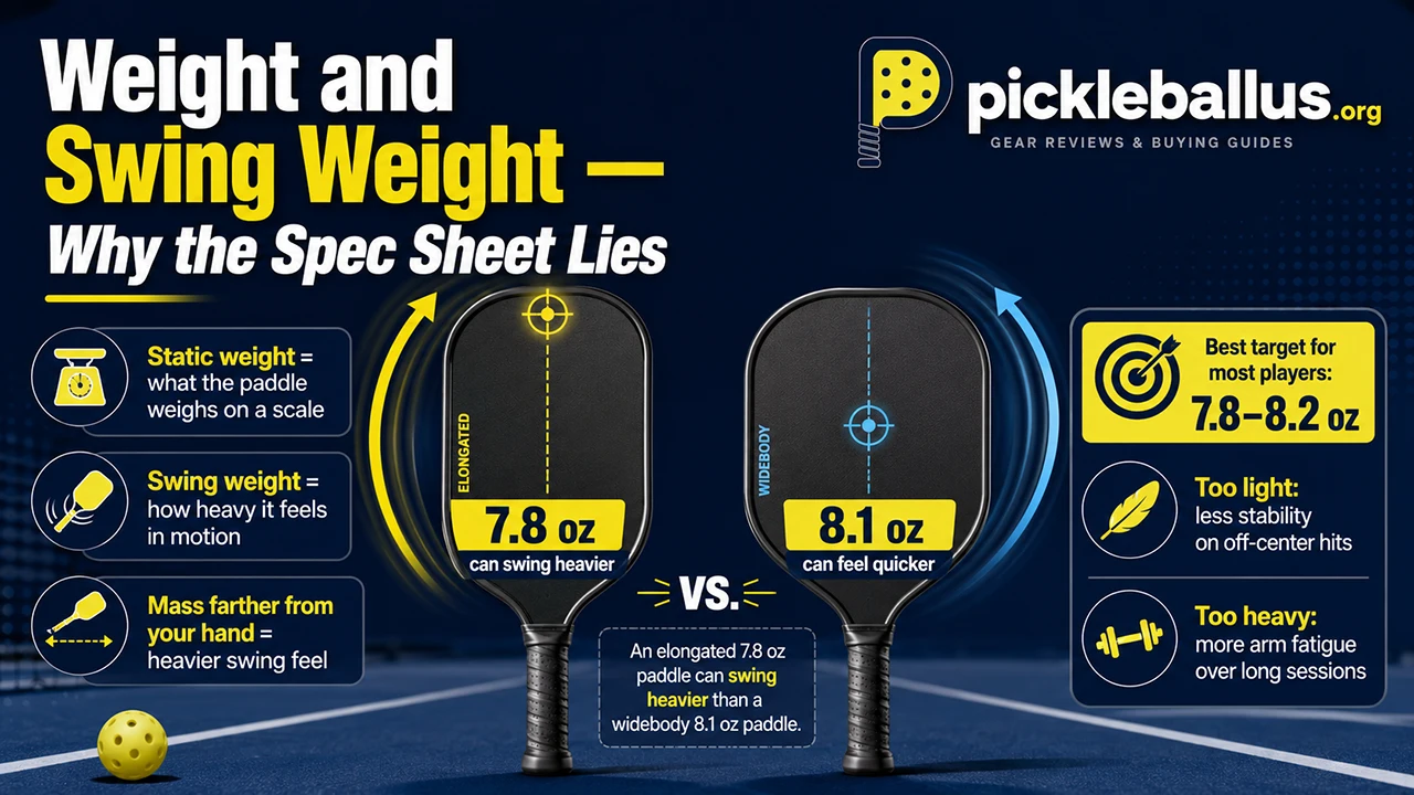 Weight and Swing Weight — Why the Spec Sheet Lies