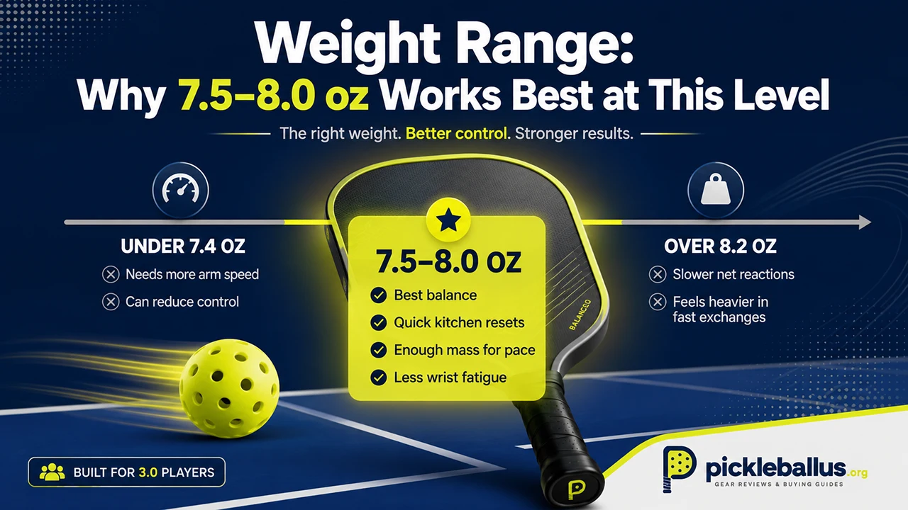 Weight Range: Why 7.5–8.0 oz Works Best at This Level