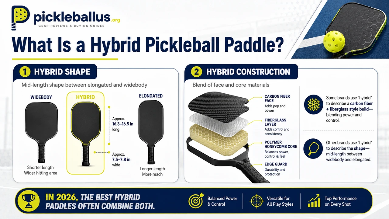 What Is a Hybrid Pickleball Paddle?
