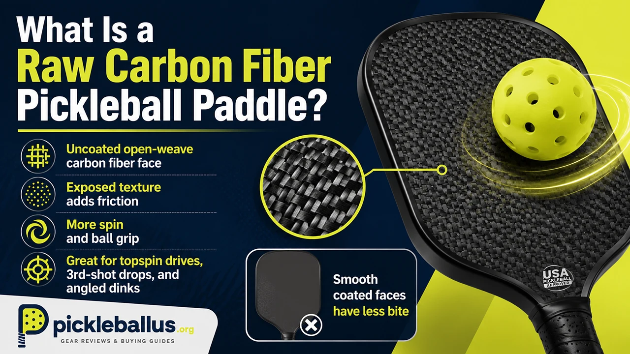 What Is a Raw Carbon Fiber Pickleball Paddle?