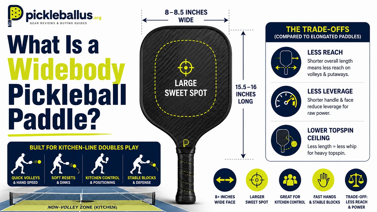 What Is a Widebody Pickleball Paddle