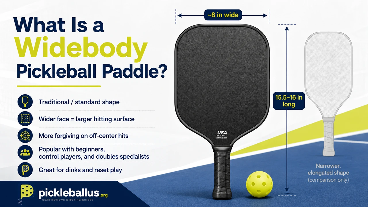 What Is a Widebody Pickleball Paddle?