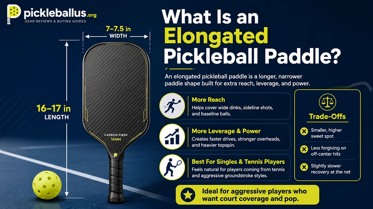 What Is an Elongated Pickleball Paddle?