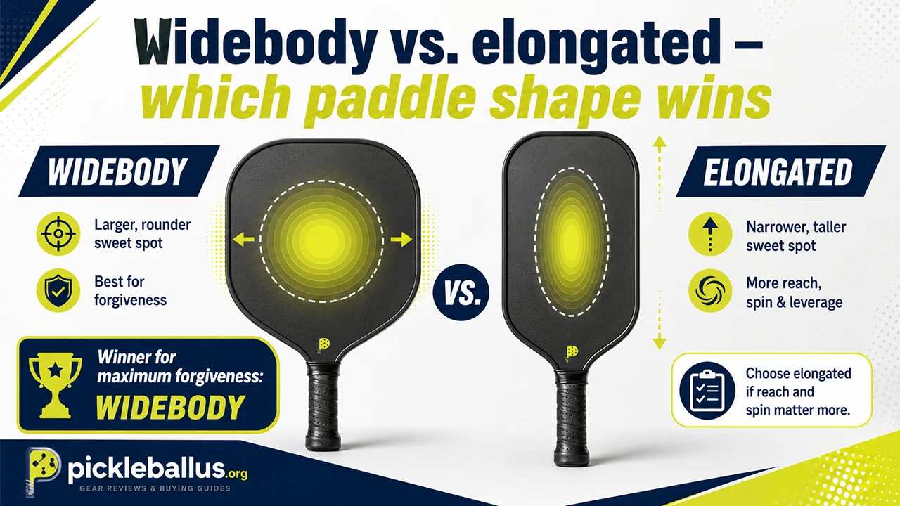 Widebody vs. elongated — which paddle shape wins