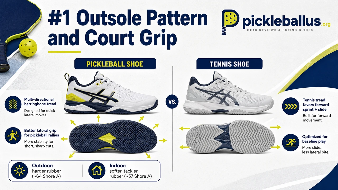 #1 Outsole Pattern and Court Grip