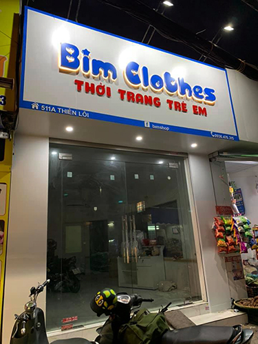 Biển làm bằng chất liệu aluminium