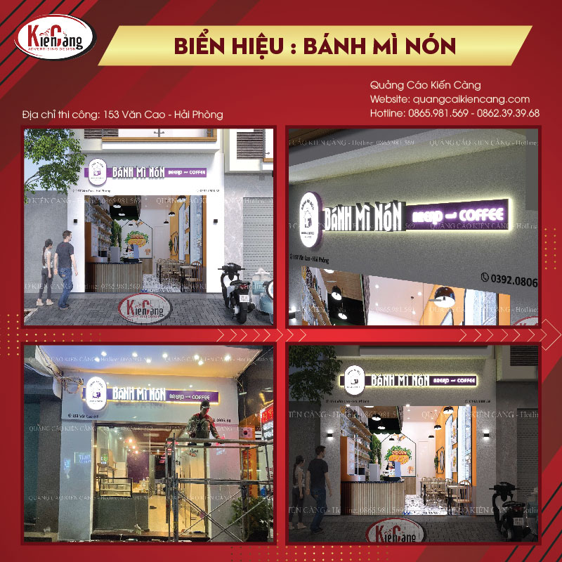 Thiết Kế và Thi Công Quán Bánh Mì Nón