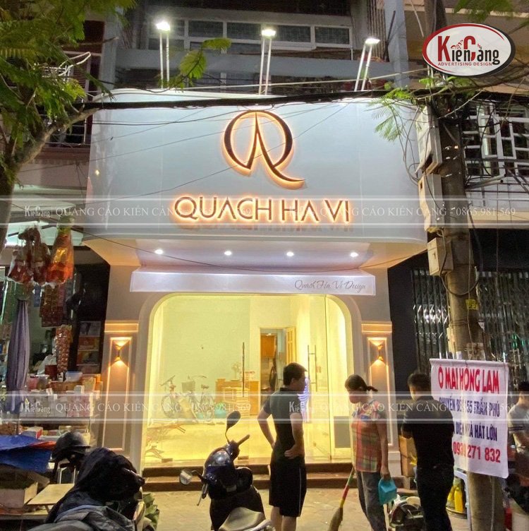 Cấu tạo của biển quảng cáo chữ nổi tại Hải Phòng