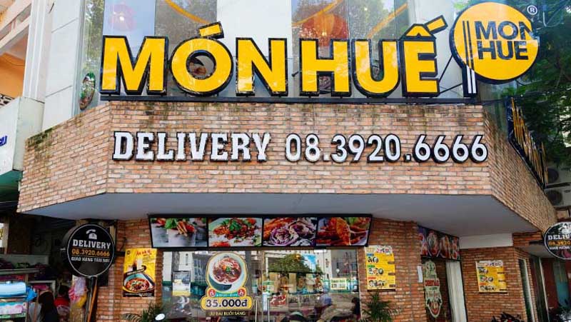 Bảng hiệu quán ăn chữ nổi mica