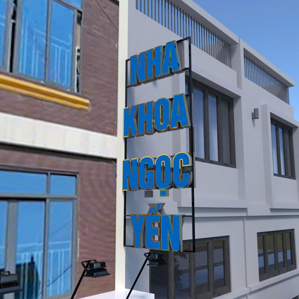 Chữ nổi inox 