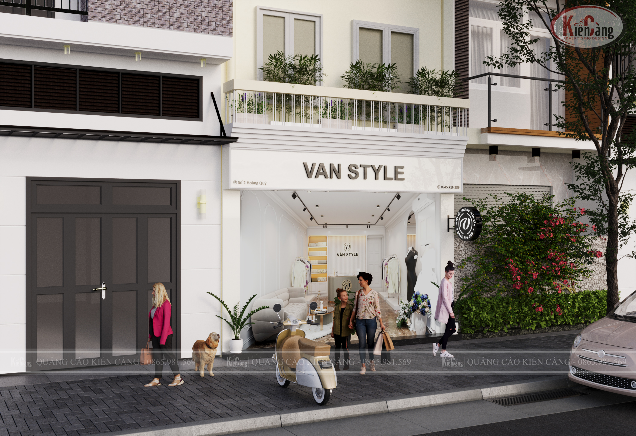 Hình ảnh 3D biển hiệu VAN STYLE 
