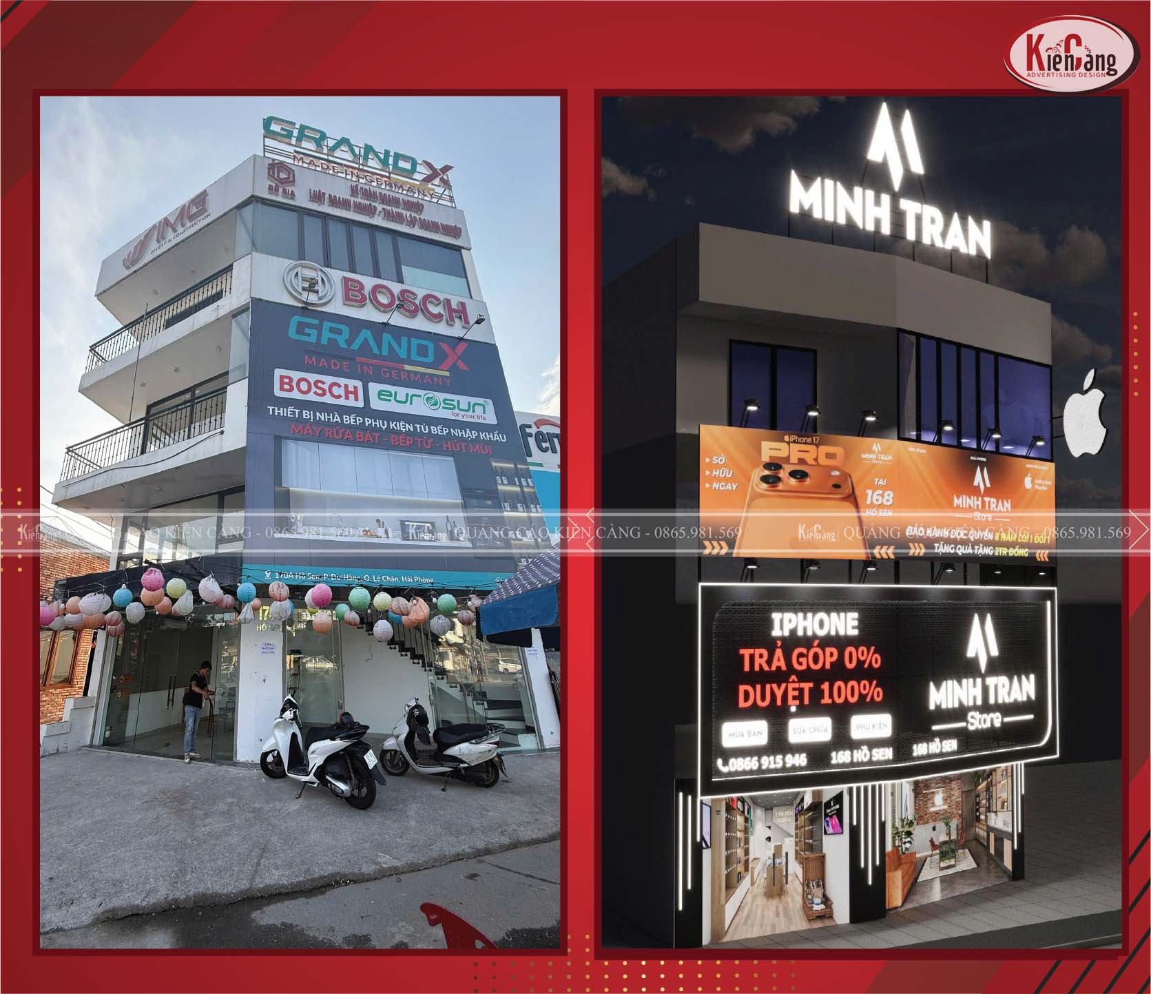 Thiết Kế & Thi Công Biển Hiệu Minh Trần Tại Hải Phòng 2025