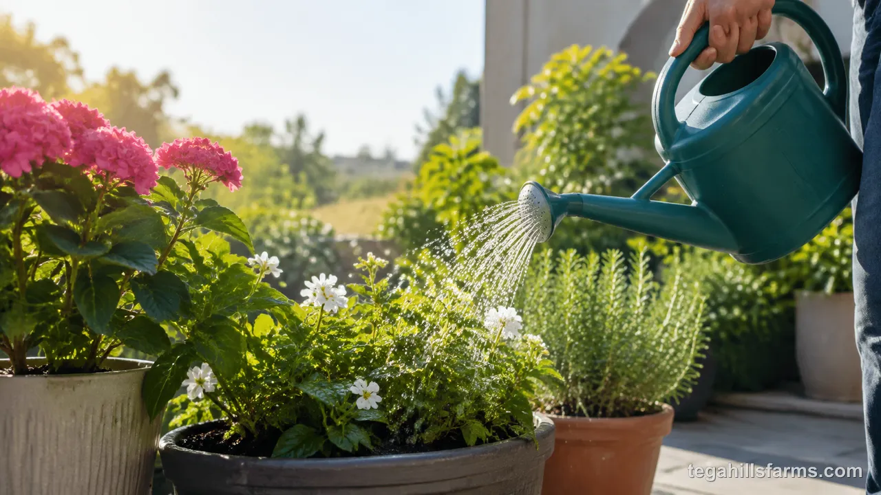 Best Time of Day and Technique for Watering Planters