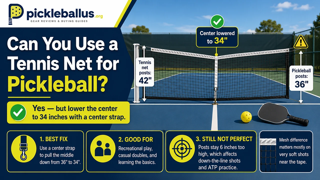 Can You Use a Tennis Net for Pickleball?