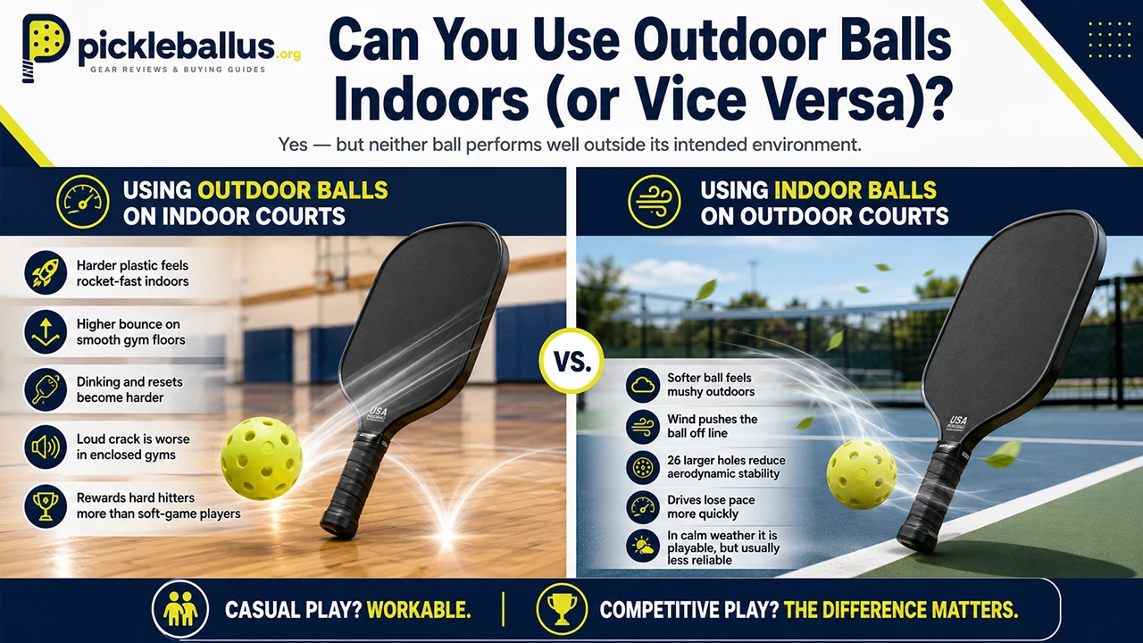 Can You Use Outdoor Balls Indoors (or Vice Versa)?