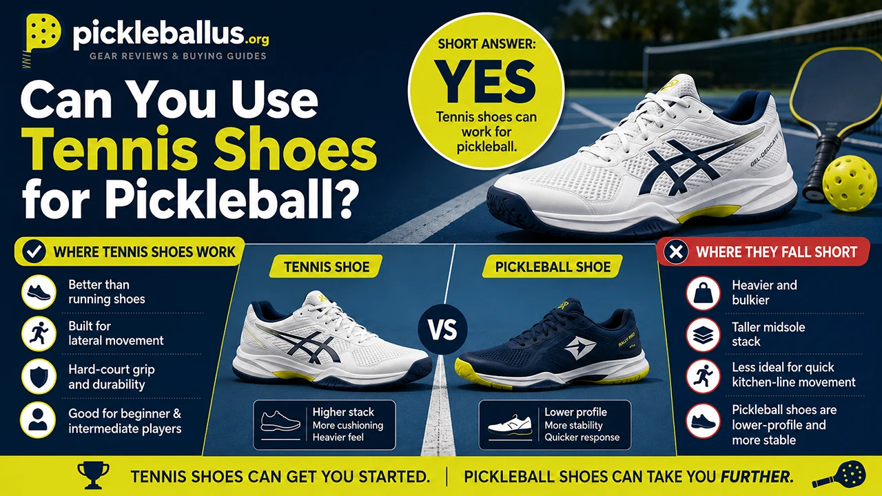 Can You Use Tennis Shoes for Pickleball?