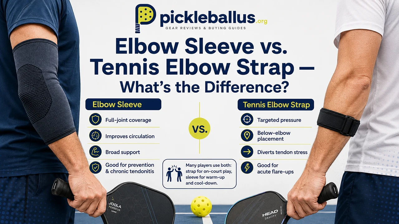 Elbow Sleeve vs. Tennis Elbow Strap — What's the Difference?