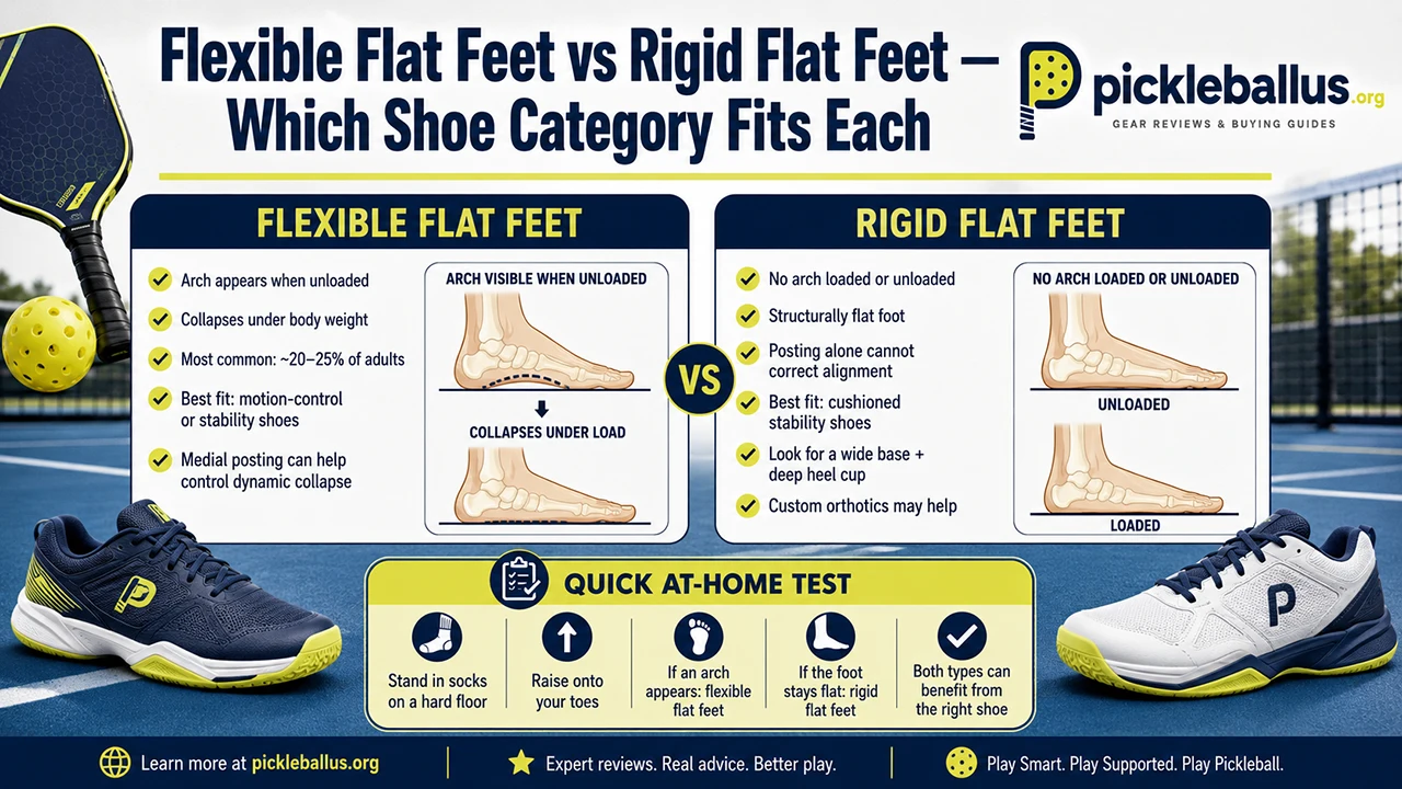 Flexible Flat Feet vs Rigid Flat Feet — Which Shoe Category Fits Each
