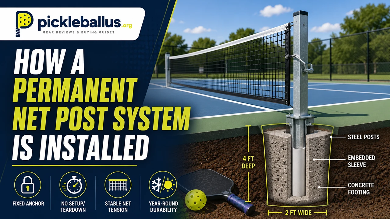 How a Permanent Net Post System Is Installed