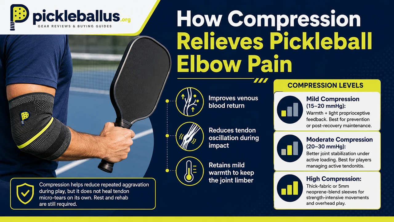 How Compression Relieves Pickleball Elbow Pain