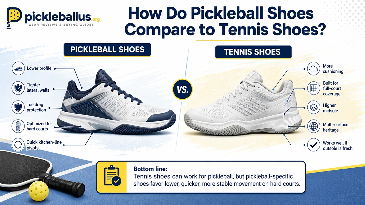 How Do Pickleball Shoes Compare to Tennis Shoes?