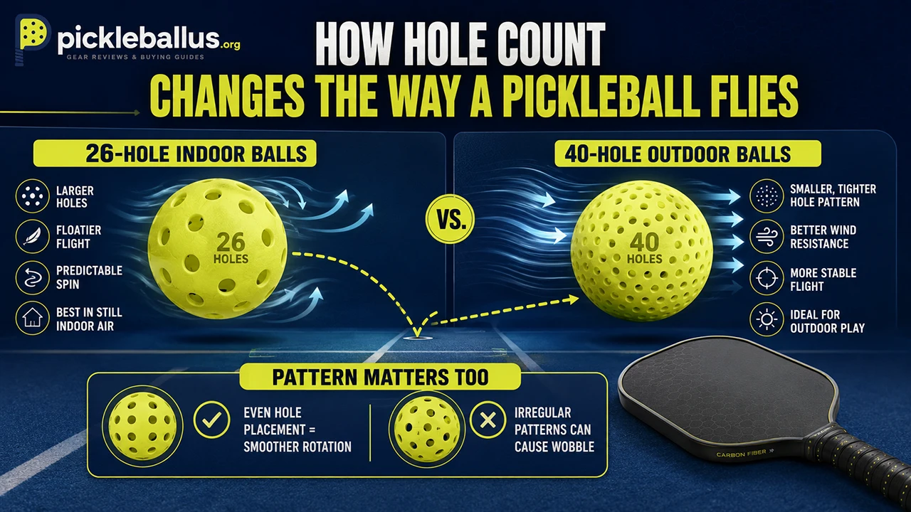 How Hole Count Changes the Way a Pickleball Flies