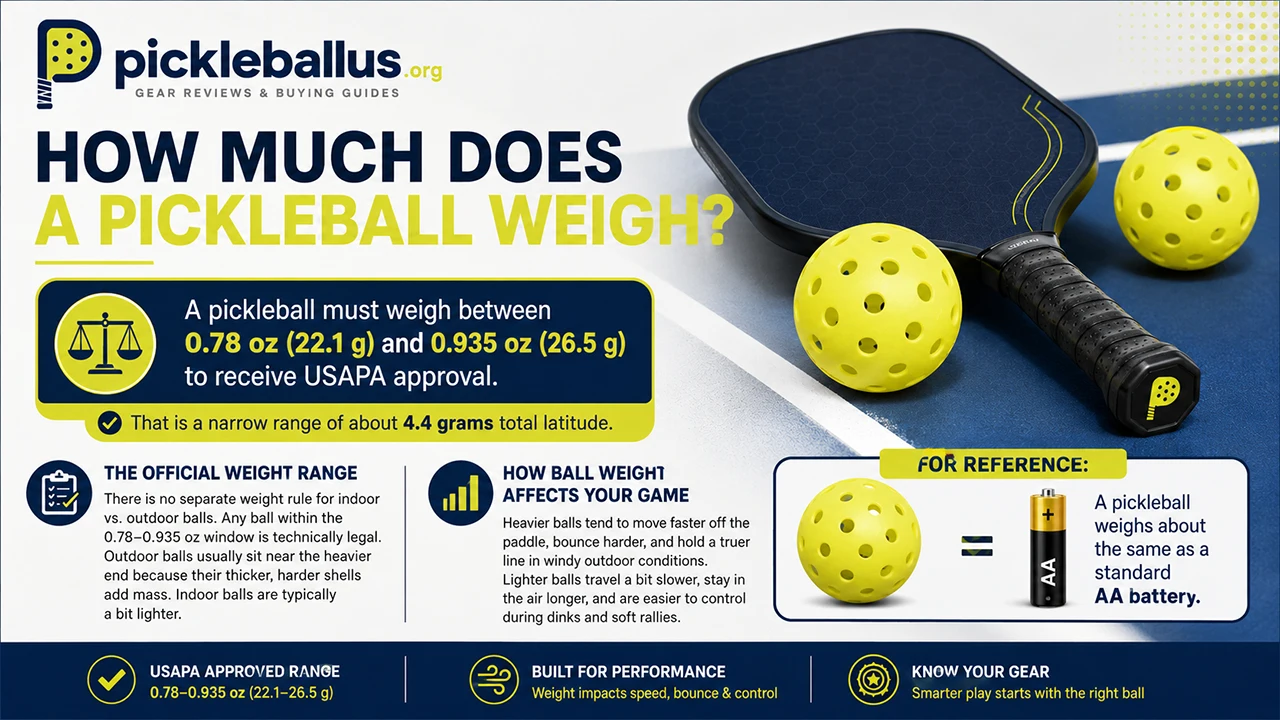 How Much Does a Pickleball Weigh?