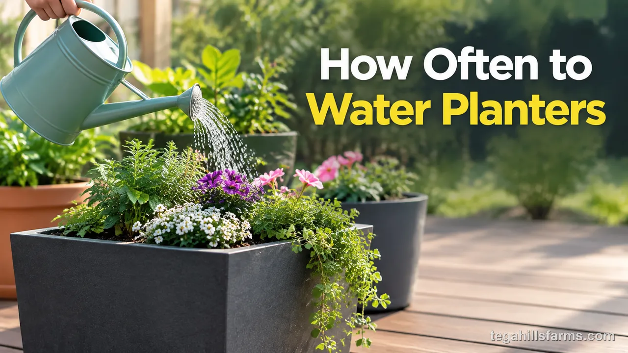 How often to water planters