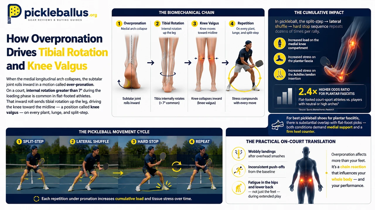How Overpronation Drives Tibial Rotation and Knee Valgus