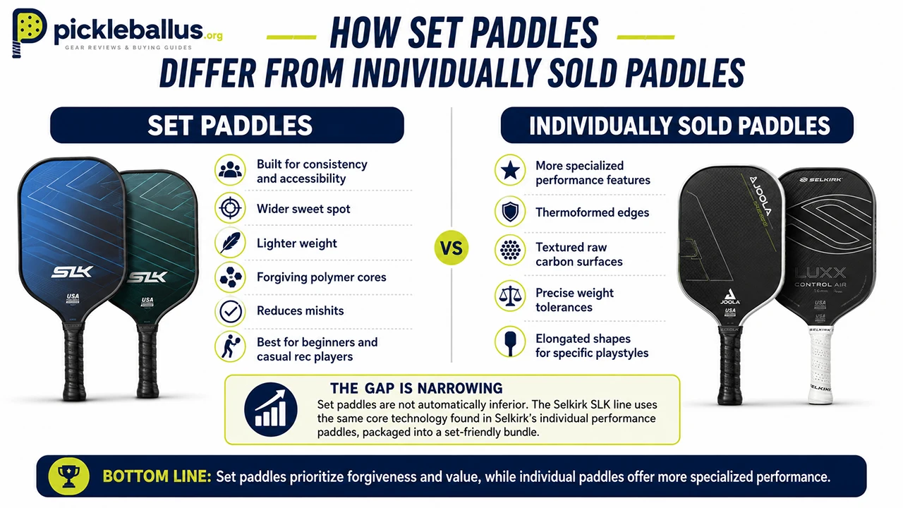 How Set Paddles Differ from Individually Sold Paddles