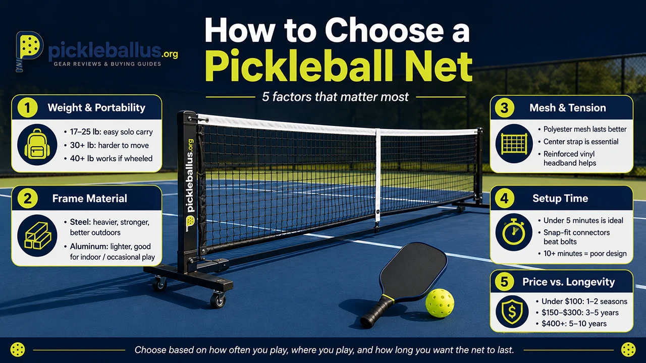 How to Choose a Pickleball Net — 5 Key Factors