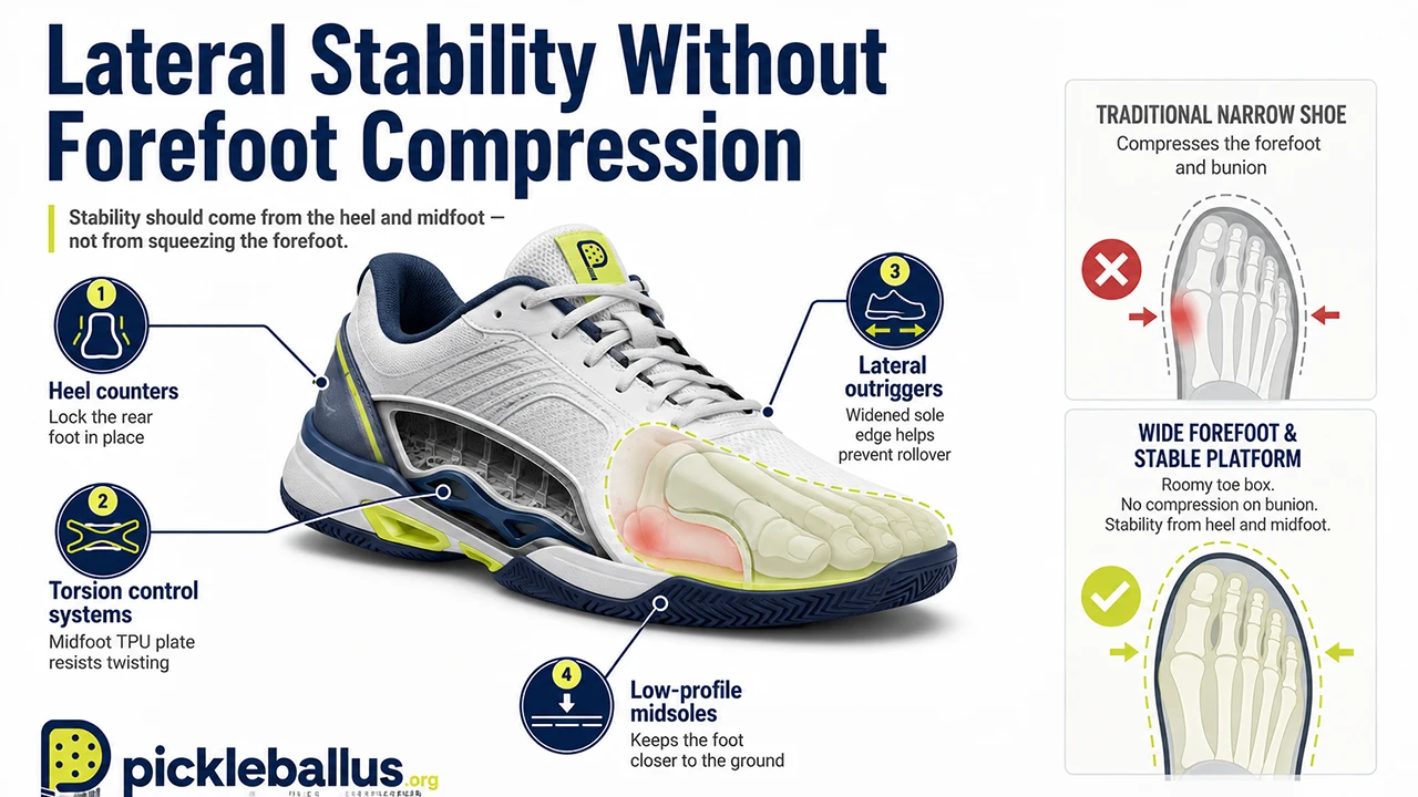 Lateral Stability Without Forefoot Compression
